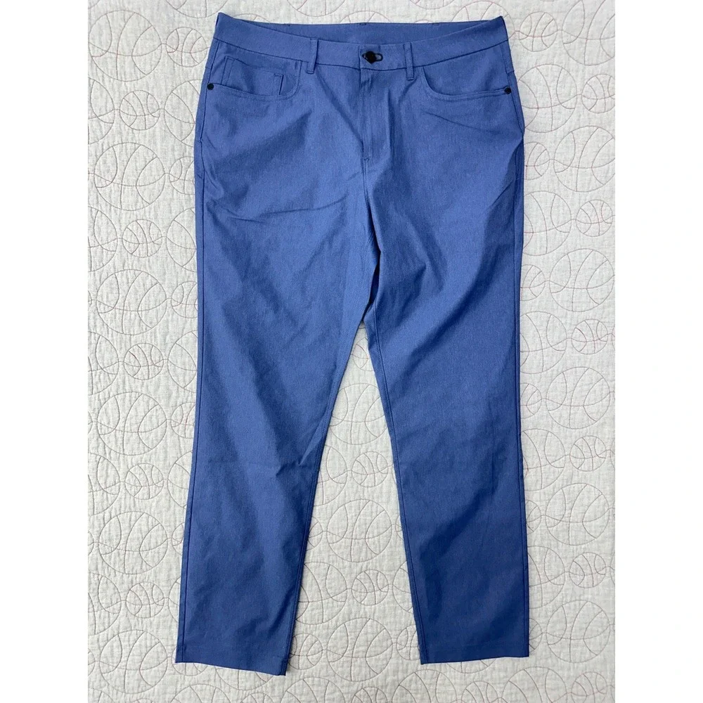 Public Rec Workday‎ 5-Pocket Pants Navy Blue Lightweight Stretch / Mens 34/32